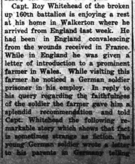 Canadian Echo Wiarton, January 1, 1919 (part 1)